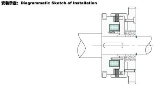 多片式电磁离合器安装示意图